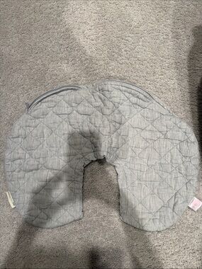 Boppy x Pottery Barn Kids Quilted Gray Nursing Pillow Cover